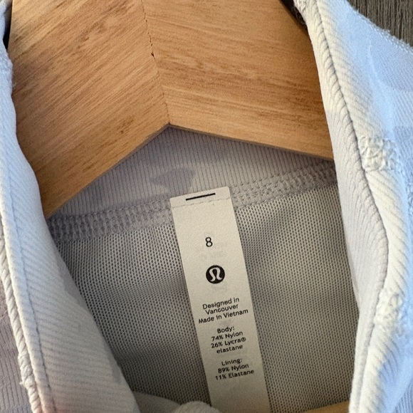 Lululemon Define Jacket, Size 8, white camo. - Picture 2 of 4